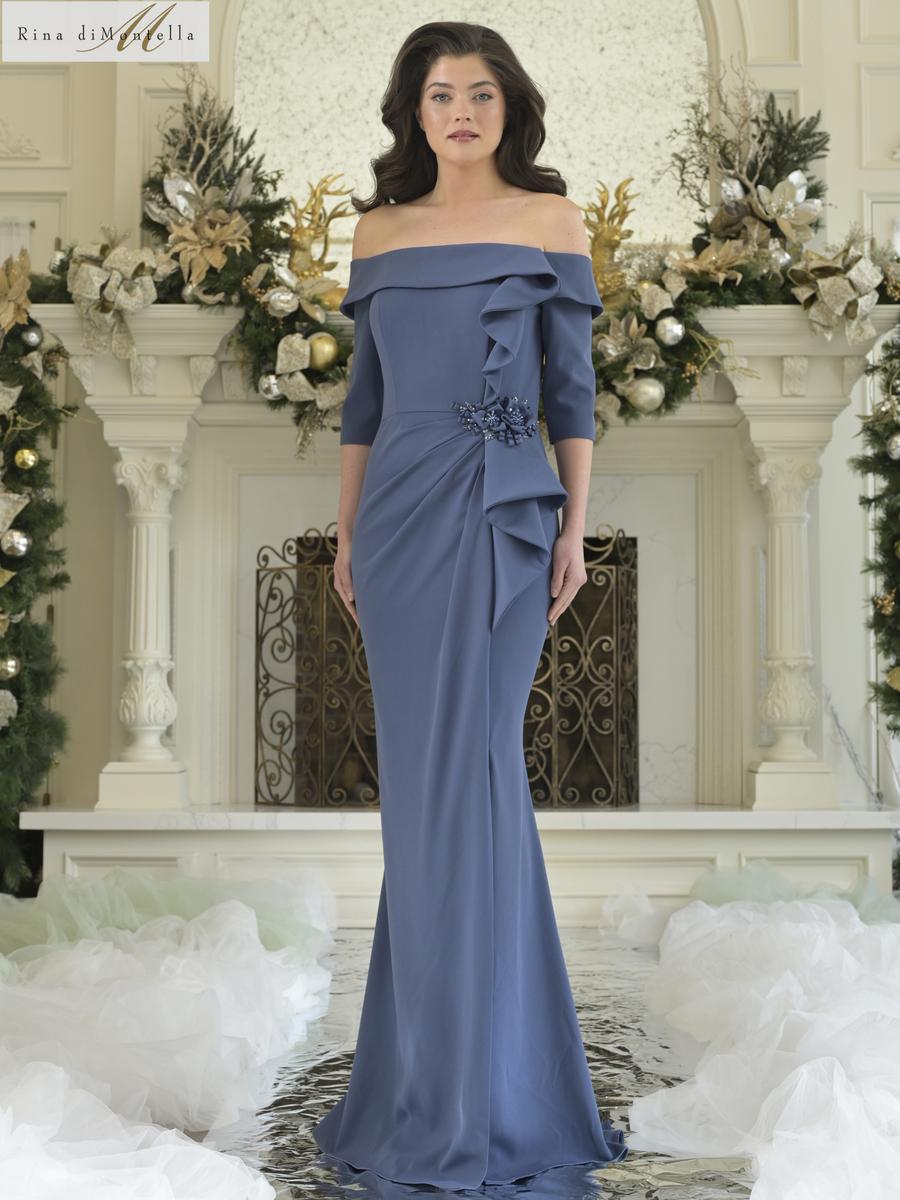 Rina di Montella Dress RD3202 - Deep Royal