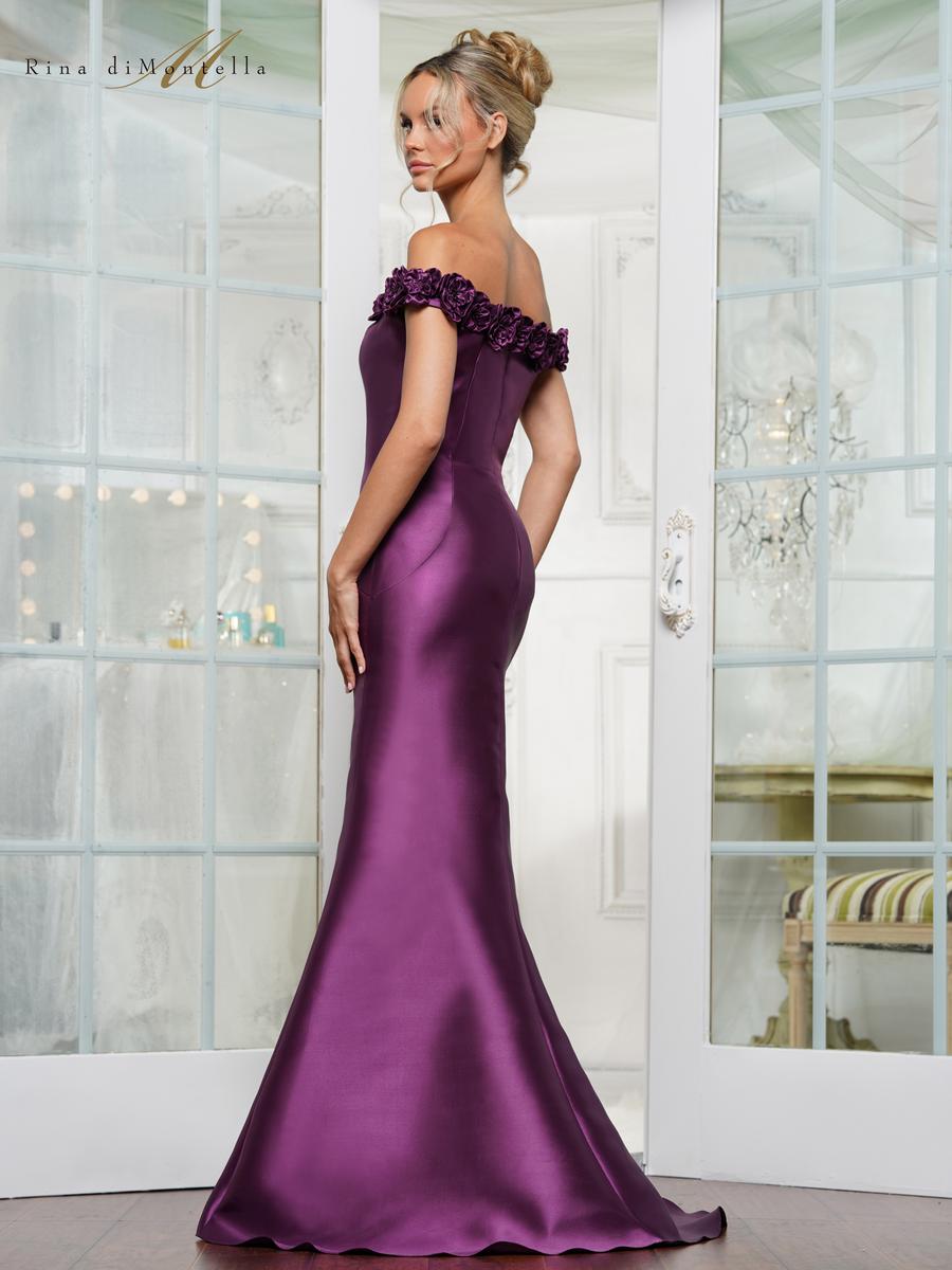 Rina di Montella Dress RD3205 - Grape