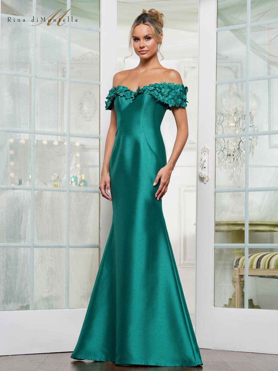 Rina di Montella Dress RD3254 - Emerald
