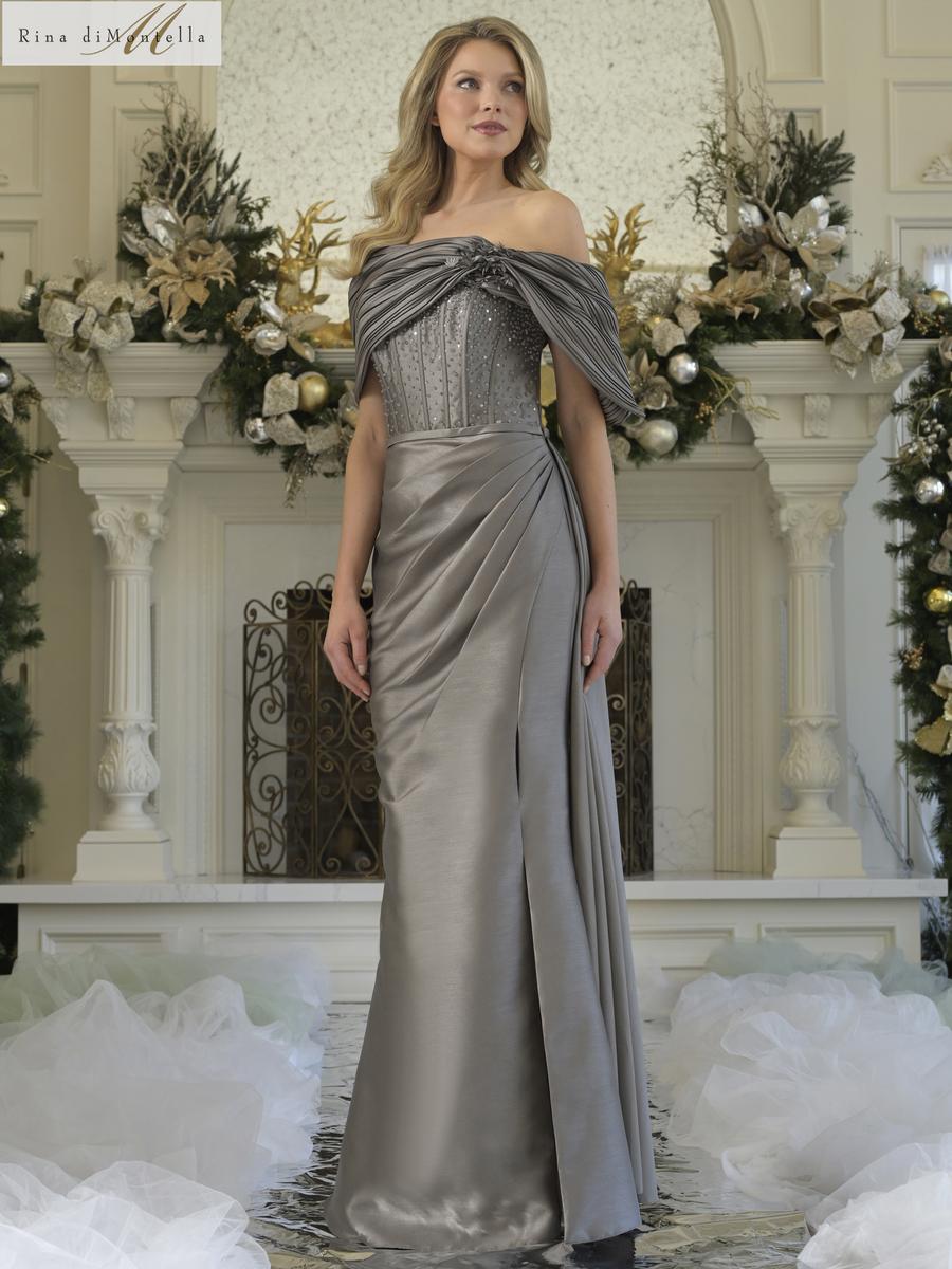 Rina di Montella Dress RD3309 - Gunmetal