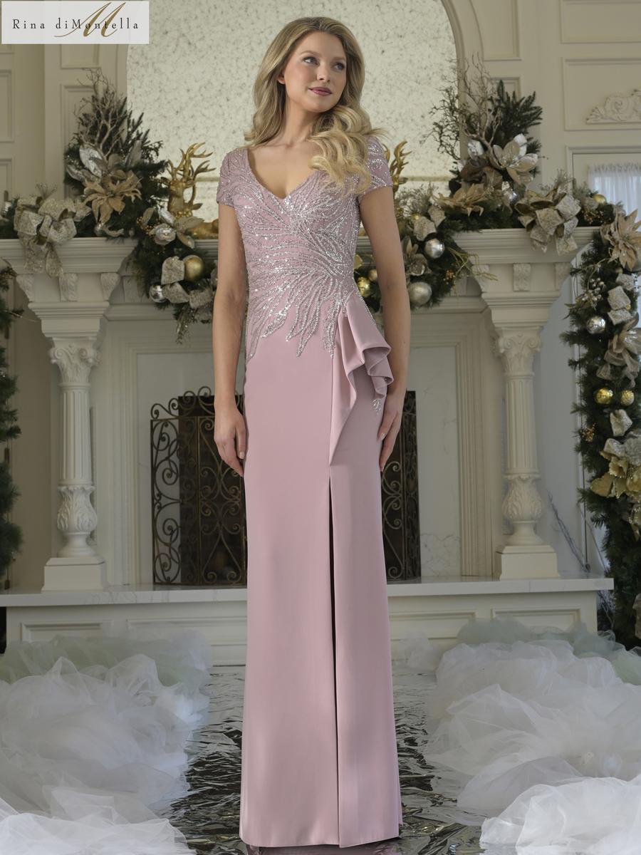 Rina di Montella Dress RD3323 - Rose