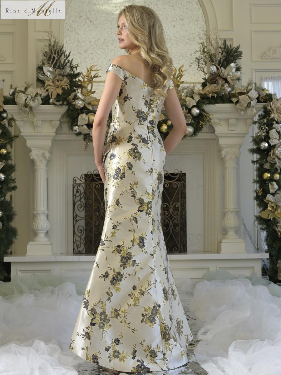 Rina di Montella Dress RD3350 - Navy Multi