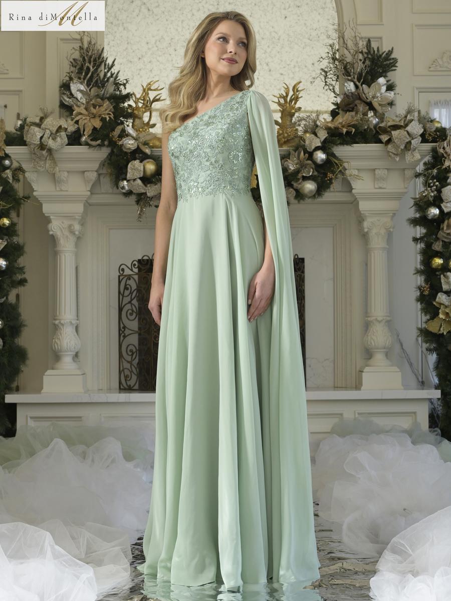 Rina di Montella Dress RD3354 - Light Sage