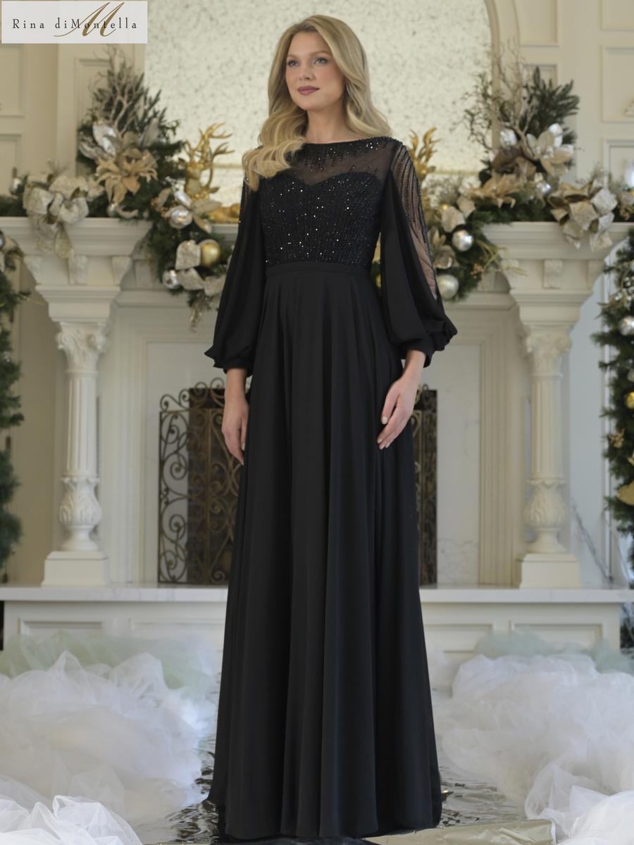 Rina di Montella Dress RD3374 - Black