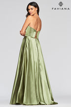Faviana Glamour Dress S10428 - Light Ivy