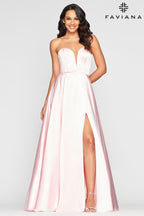 Faviana Glamour Dress S10428 - Millenial Pink
