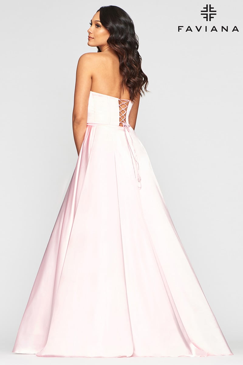 Faviana Glamour Dress S10428 - Millenial Pink