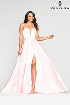 Faviana Glamour Dress S10428 - Millenial Pink