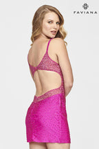 Faviana Dress S10623 - Hot Pinkeb4189