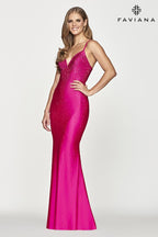 Faviana Glamour S10630 - Hot Pink