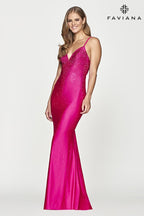 Faviana Glamour S10630 - Hot Pink