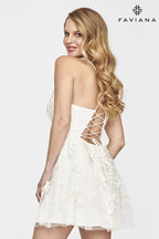 Faviana Dress S10709 - Ivory