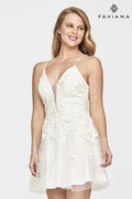 Faviana Dress S10709 - Ivory