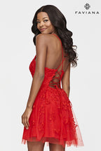 Faviana Dress S10709 - Red