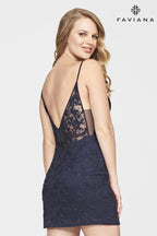 Faviana Dress S10710 - Navy1d2036