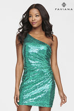 Faviana Dress S10716 - Emerald