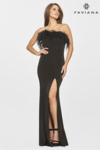Faviana Dress S10851 - Black