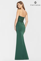 Faviana Dress S10865 - Forest Green