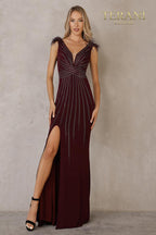 Terani Prom Dress 2215P0036 - Burgundy