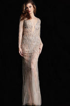Jovani Signature Collection 26275 - Nude/Silver