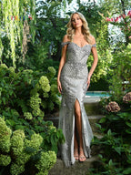 Colors Dress Dress J131 - Silver