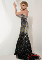 Jasz Couture Dress 4873 - Black