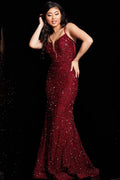 Jovani Prom 25908 - Burgundy