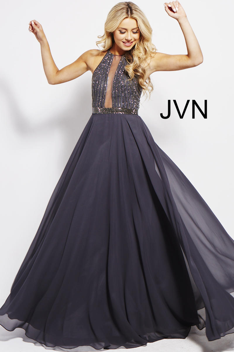 JVN Prom by Jovani Dress JVN59049 - Charcoal/Charcoal