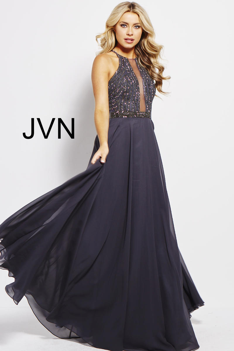 JVN Prom by Jovani Dress JVN59049 - Charcoal/Charcoal
