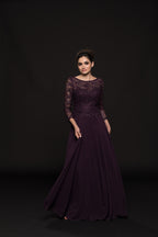 Marsoni by Colors Dress M223 - Eggplant
