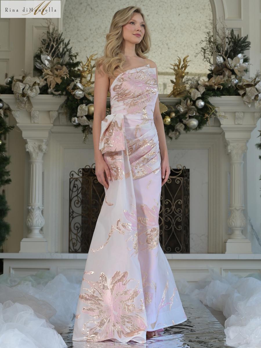 Rina di Montella Dress RD3233 - Blush Multi