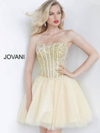 Jovani Short & Cocktail 63657 - Gold